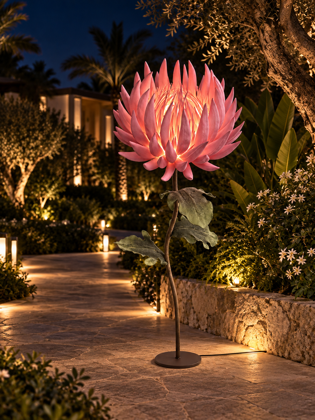 Flame Flower in another outdoor night setting, illustrative image